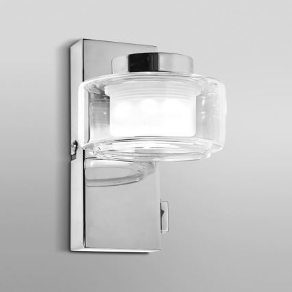 Osram - LED-væglampe til badeværelset ORBIS FLAME LED/5,5W/230V 3000/4000K IP44 blank krom
