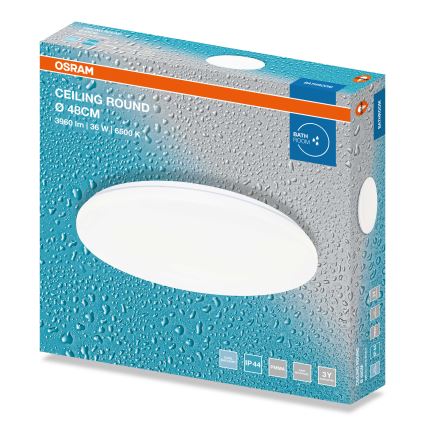 Osram - LED badeværelsesloftlampe CEILING ROUND LED/36W/230V 6500K Ø 48 cm IP44 hvid