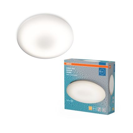 Osram - LED loftlampe til badeværelset med bevægelses- og skumringssensor ORBIS LED/15,5W/230V Ø 30 cm IP44 hvid