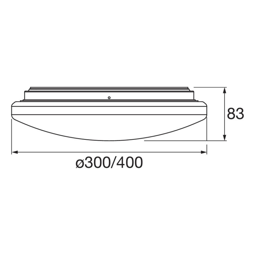 Osram - LED loftlampe til badeværelset med bevægelses- og skumringssensor ORBIS LED/15,5W/230V Ø 30 cm IP44 hvid