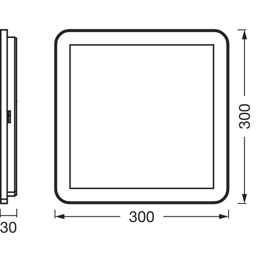 Osram - LED badeværelsesloftlampe ORBIS DISC LED/22W/230V 3000/4000K 30x30 cm IP44 brun