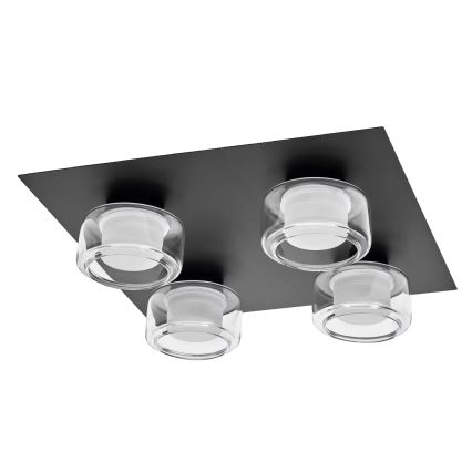 Osram - LED loftlampe til badeværelse ORBIS FLAME 4xLED/5,5W/230V 3000/4000K IP44 sort