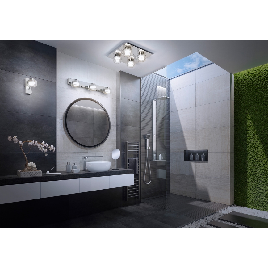 Osram - LED badeværelses væglampe ORBIS FLAME 3xLED/5,5W/230V 3000/4000K IP44 blank krom