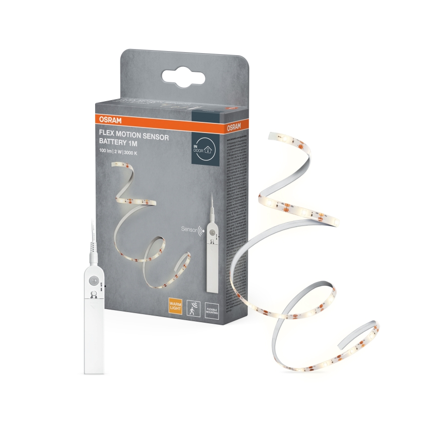 Osram - LED-bånd med bevægelsessensor FLEX 1m LED/2W/4xAA