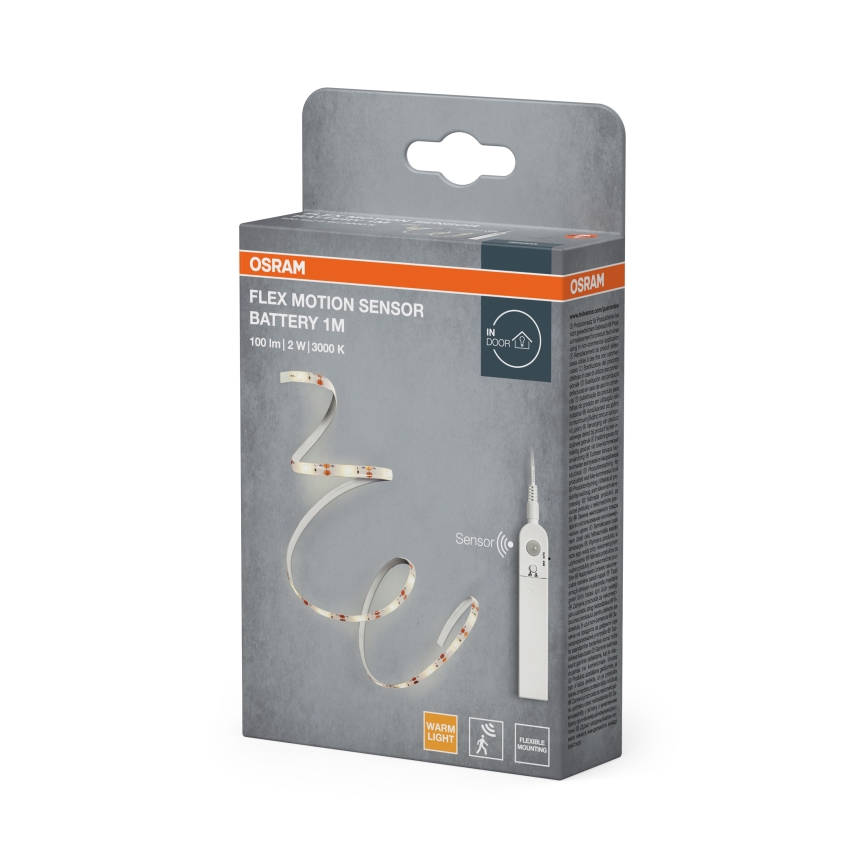 Osram - LED-bånd med bevægelsessensor FLEX 1m LED/2W/4xAA