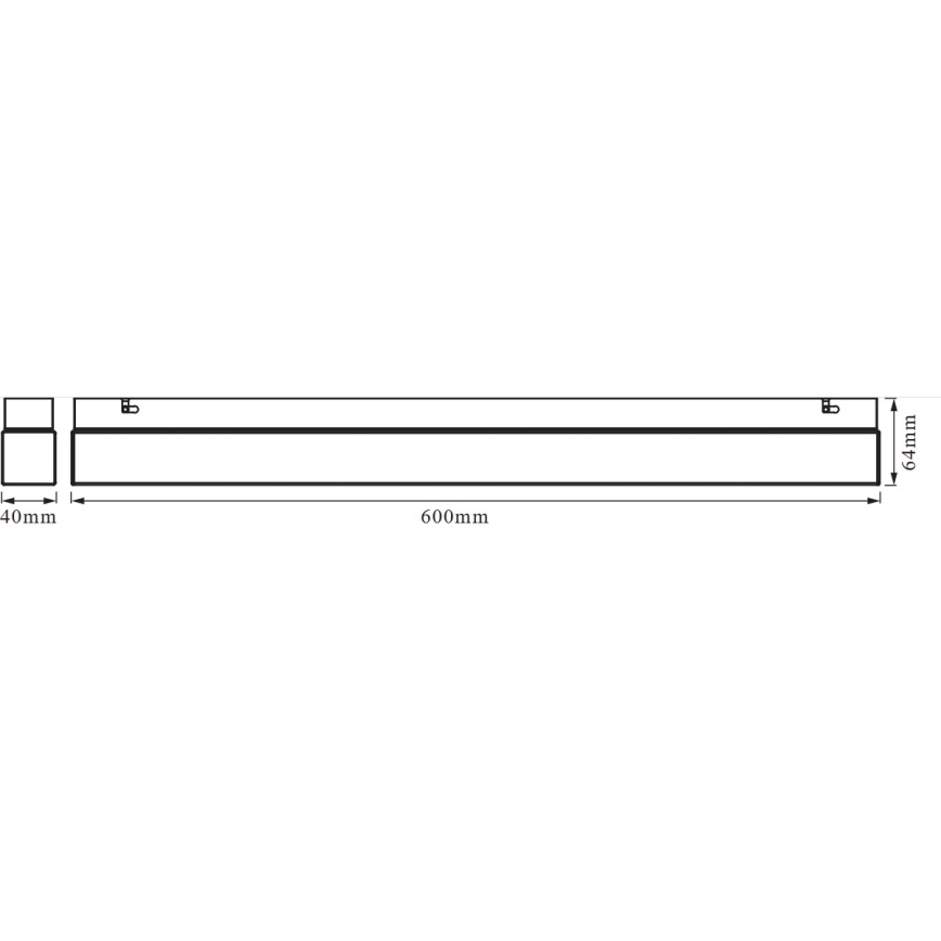 Osram - LED-belysning til badeværelsesspejl SQUARE LED/14W/230V IP44 3000/4000K CRI 90