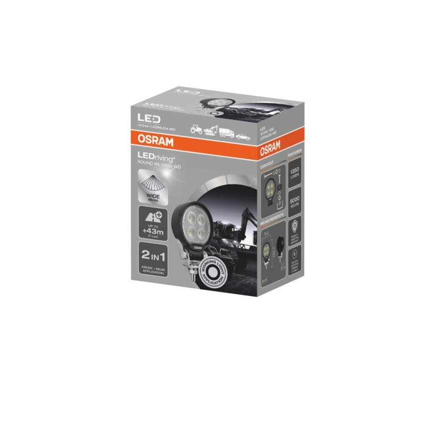 Osram - LED-spotlampe til bil LEDRIVING WL VX80-WD LED/12W/12/24V IP69 6000K