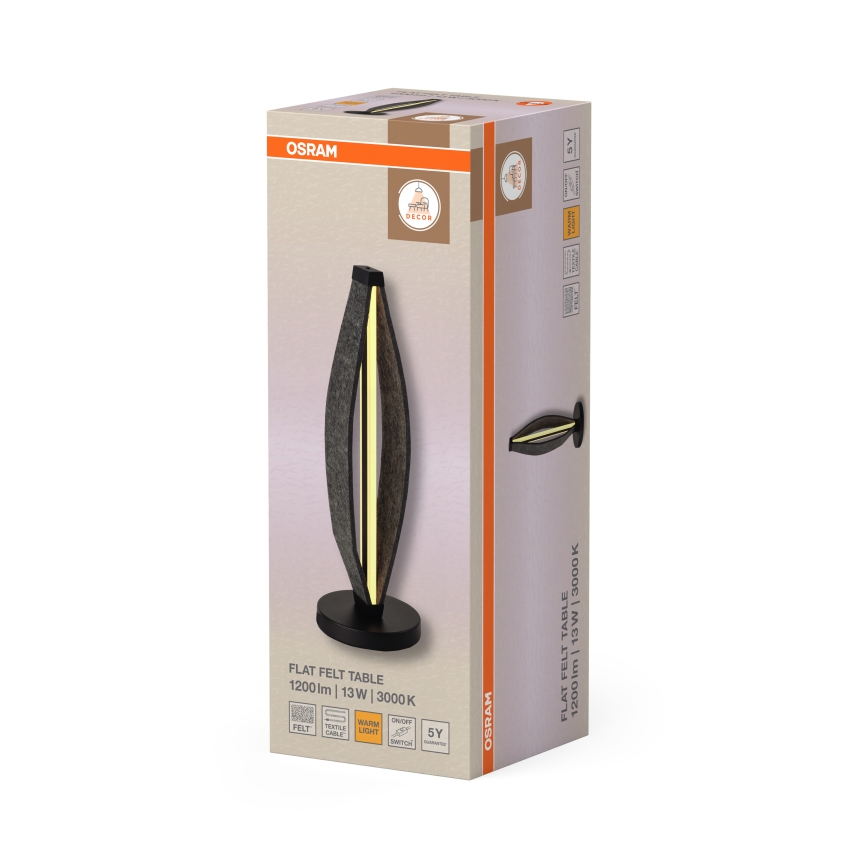 Osram - LED bordlampe DECOR FLAT LED/13W/230V grå