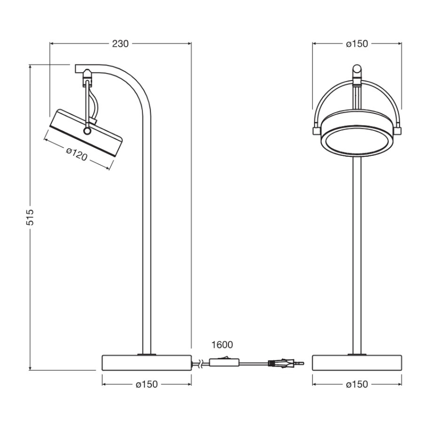 Osram - LED-bordlampe DECOR PUCK LED/11W/230V CRI 90 sort