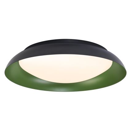 Osram - LED-dæmpbar loftlampe ORBIS PLATE LED/45W/230V Ø 48 cm grøn/sort