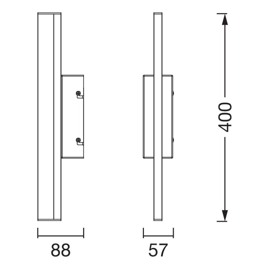 Osram - Dæmpbar LED berøringsbetjent spejlbelysning til badeværelset ORBIS MIRROR LED/6,8W/230V 40 cm 3000/4000K IP44 beige