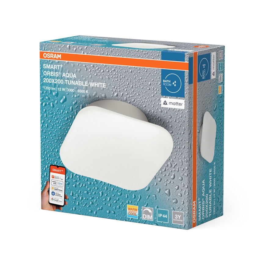 Osram - LED Dæmpbar loftlampe til badeværelse SMART+ AQUA LED/12W/230V 3000-6500K IP44 Wi-Fi