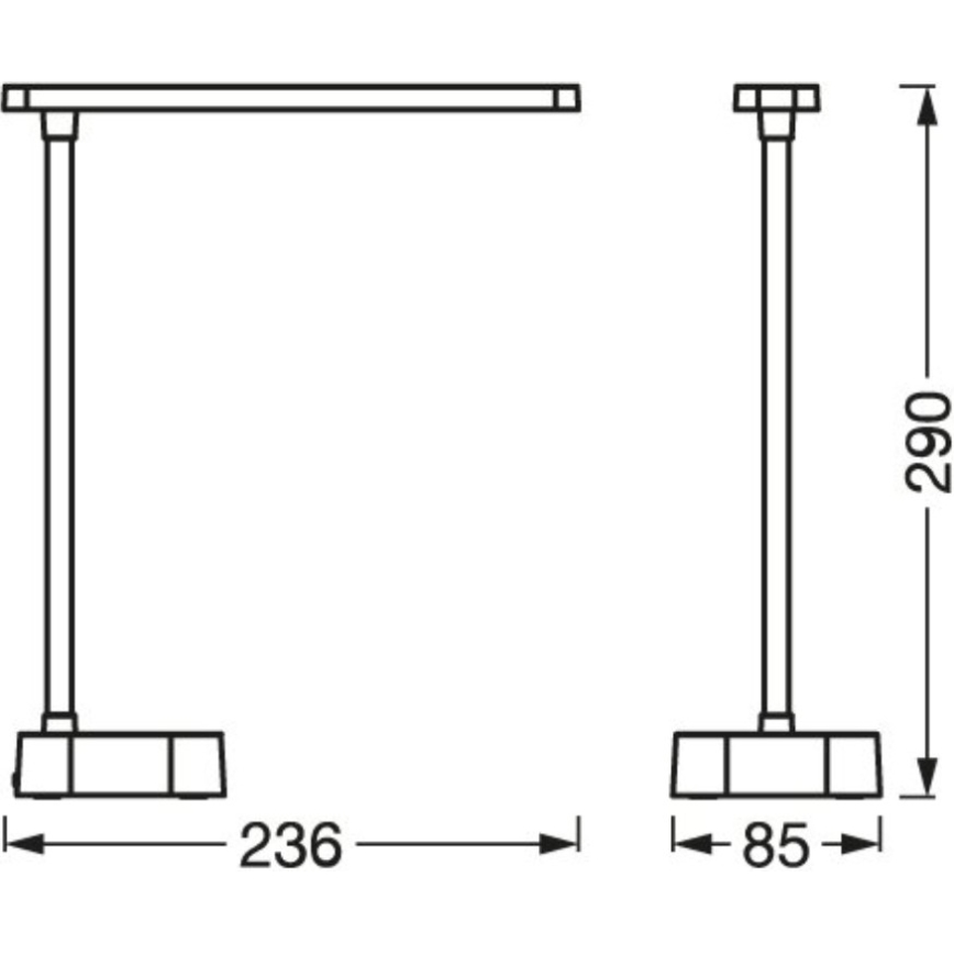 Osram - LED-dæmpbar berøringsstyret bordlampe PANAN LED/5,2W/5V 1200 mAh CRI 90