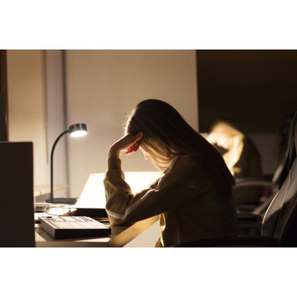 Osram - Dæmpbar LED-bordlampe OFFICE LINE LED/4,8W/230V 3000/4000/6500K sort