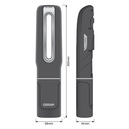 Osram - LED dæmpbar genopladelig inspektionslygte LEDINSPECT MAX500 LED/16W/3,7V IP65 4500 mAh