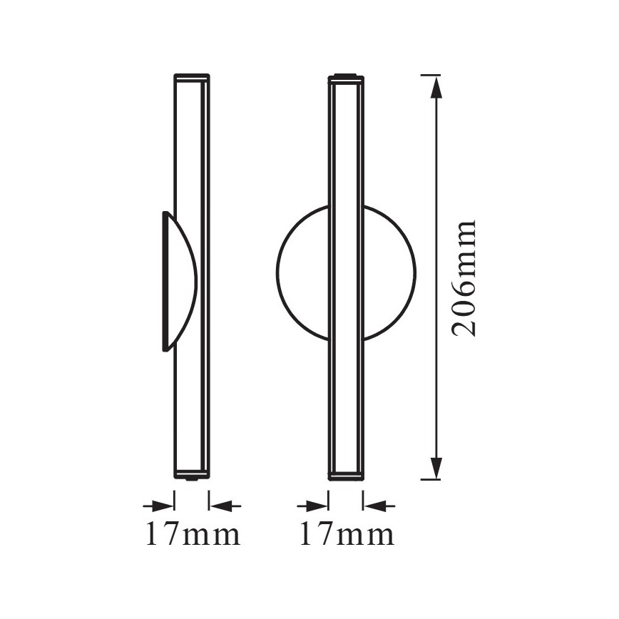 Osram - LED-dæmpbar genopladelig orienteringslampe LEDSTIXX LED/2W/5V CRI 90 IP44 hvid