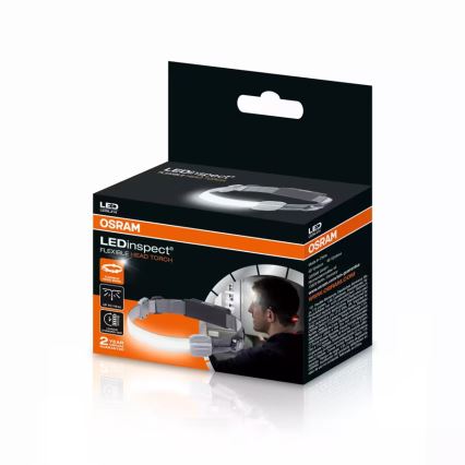 Osram - LED Dæmpbar genopladelig pandelampe LEDINSPECT LED/3W/3,7V IP42 1000 mAh