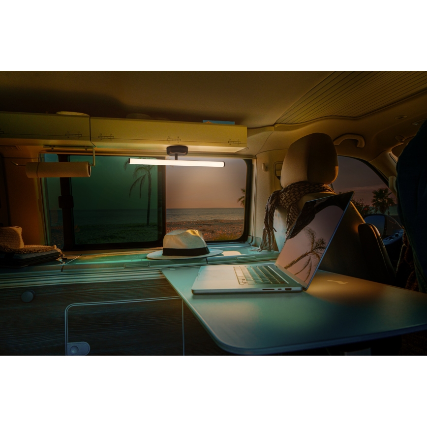 Osram - Dæmpbar genopladelig berøringsbetjent LED-væglampe NIGHTLUX LED/1,8W/5V sort