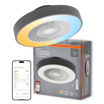 Osram - LED-dæmpbar loftarmatur med ventilator SMART+ LED/78W/230V 3000-6500K Wi-Fi + fjernbetjening