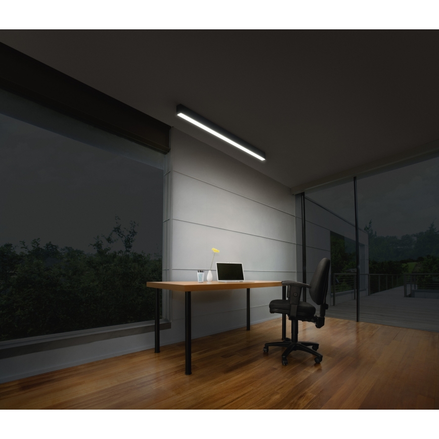Osram - LED Dæmpbar loftarmatur OFFICE LINE LED/11/20/30W/230V 4000K 112,6 cm sort
