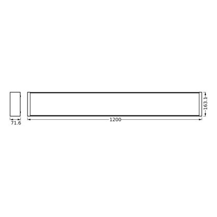 Osram - LED Dæmpbar loftarmatur OFFICE LINE LED/40W/230V 120 cm + fjernbetjening