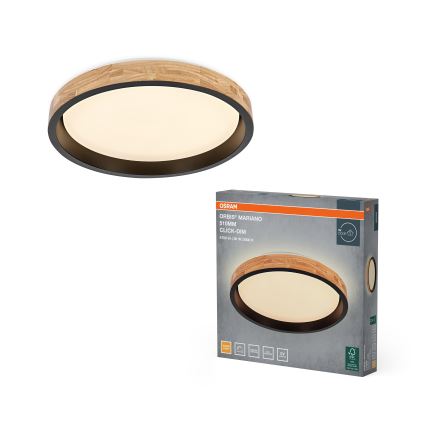 Osram - LED-dæmpbar loftlampe MARIANO LED/36W/230V Ø 51 cm eg/sort