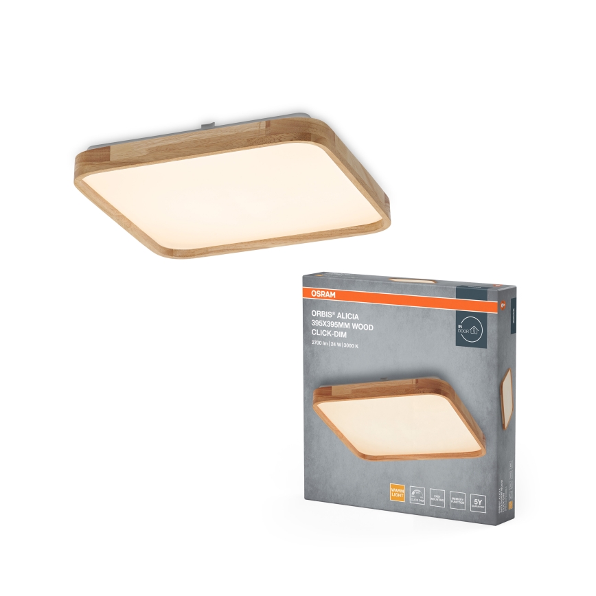 Osram - Dæmpbar LED-loftlampe ORBIS ALICIA LED/24W/230V 39,5x39,5 cm beige
