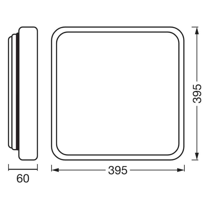 Osram - Dæmpbar LED-loftlampe ORBIS ALICIA LED/24W/230V 39,5x39,5 cm beige