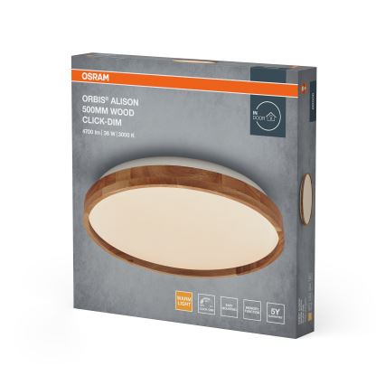 Osram - LED dæmpbar loftlampe ORBIS ALISON LED/36W/230V Ø 50 cm beige