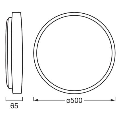 Osram - LED dæmpbar loftlampe ORBIS ALISON LED/36W/230V Ø 50 cm beige