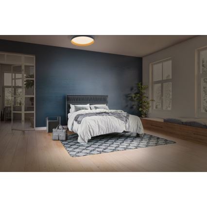 Osram - Dæmpbar LED-loftlampe ORBIS LIVIA LED/16W/230V Ø 30 cm antracit/brun