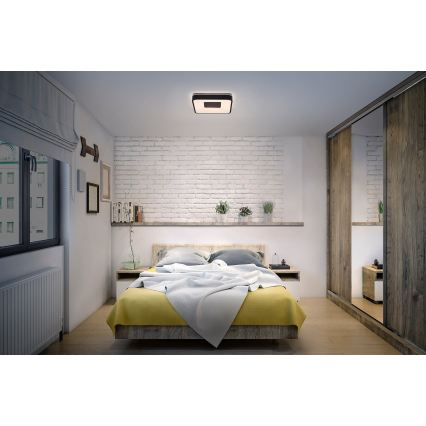 Osram - LED-dæmpbar loftlampe ORBIS PIANA LED/36W/230V 48,5x48,5 cm sort