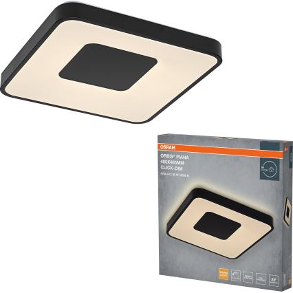 Osram - LED-dæmpbar loftlampe ORBIS PIANA LED/36W/230V 48,5x48,5 cm sort