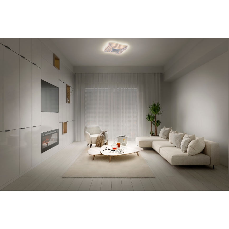 Osram - LED dæmpbar loftlampe ORBIS WAVES LED/30W/230V 2600-6000K 40x40 cm hvid + fjernbetjening
