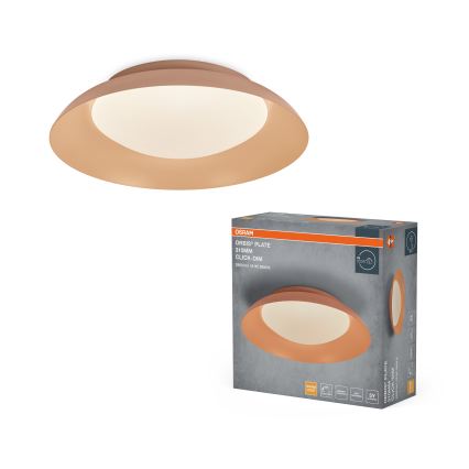 Osram - Dæmpbar LED-loftlampe PLATE LED/19W/230V Ø 31 cm lyserød