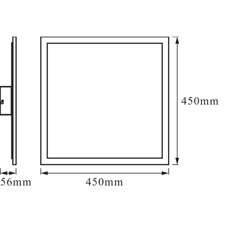 Osram - LED dæmpbart loftarmatur SMART+ PLANON LED/28W/230V 45x45 cm 3000-6500K Wi-Fi