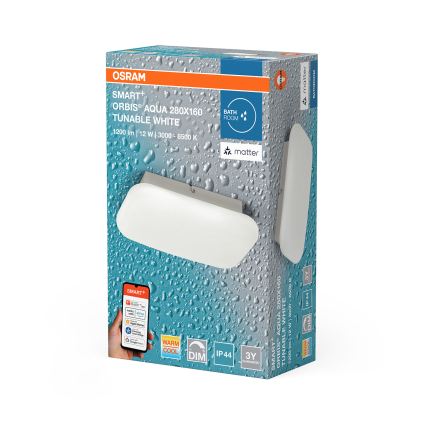 Osram - Dæmpbar LED-loftlampe til badeværelse SMART+ AQUA LED/12W/230V 3000-6500K IP44 Wi-Fi