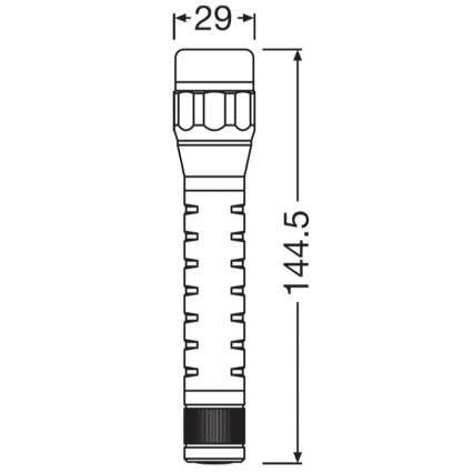 Osram - Dæmpbar LED-lommelygte LEDINSPECT TORCH 350 ESSENTIAL LED/4W/2xAAA IP44