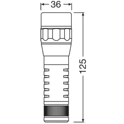 Osram - Dæmpbar LED-lommelygte LEDINSPECT TORCH 450 ESSENTIAL LED/6W/3xAAA IP44