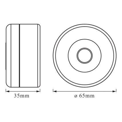 Osram - LED dæmpbar orienteringslampe DOT-IT LED/0,45W/5V 500 mAh hvid