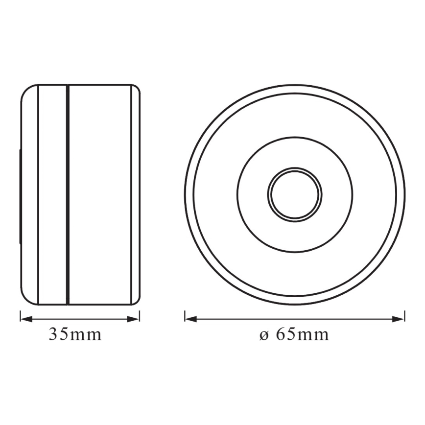 Osram - LED dæmpbar orienteringslampe DOT-IT LED/0,45W/5V 500 mAh hvid