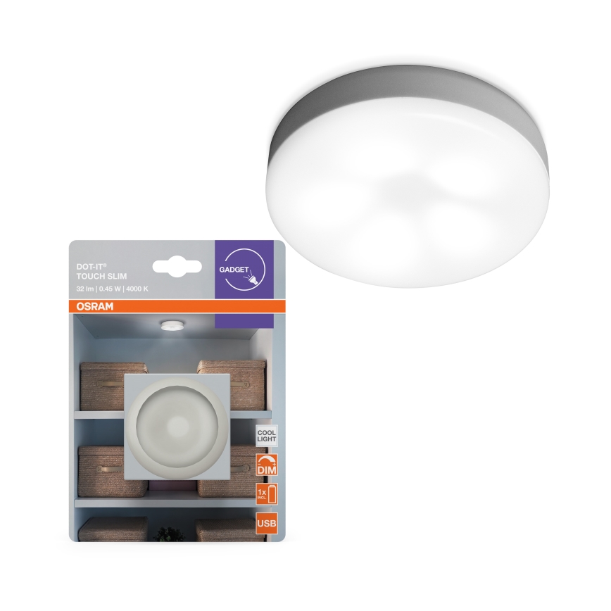 Osram - LED dæmpbar orienteringslampe DOT-IT LED/0,45W/5V 500 mAh hvid