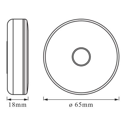 Osram - LED dæmpbar orienteringslampe DOT-IT LED/0,45W/5V 500 mAh hvid