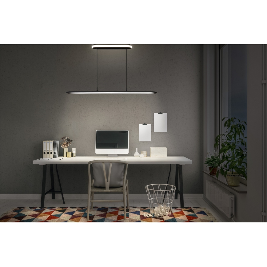 Osram - Dæmpbar LED-pendel med wireophæng OFFICE LINE LED/57W/230V 4000K 100 cm CRI 90 sort