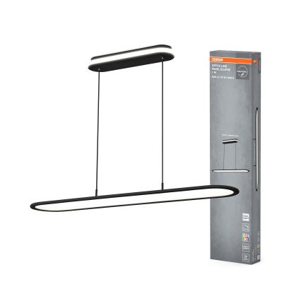 Osram - Dæmpbar LED-pendel med wireophæng OFFICE LINE LED/57W/230V 4000K 100 cm CRI 90 sort