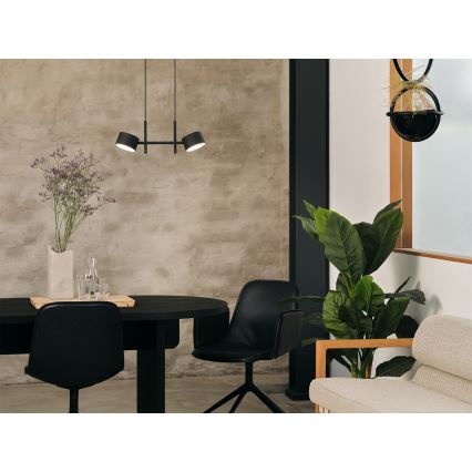 Osram - LED-dæmpbar kabelpendel DECOR KYOTO 2xLED/10W/230V CRI 90 sort