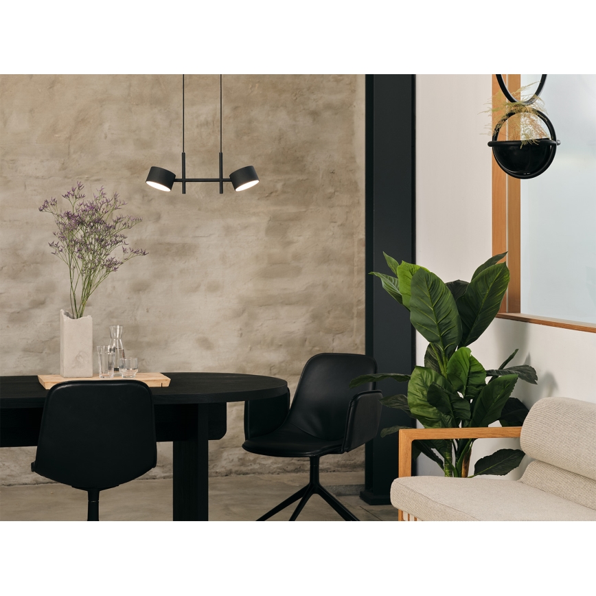 Osram - LED-dæmpbar kabelpendel DECOR KYOTO 2xLED/10W/230V CRI 90 sort