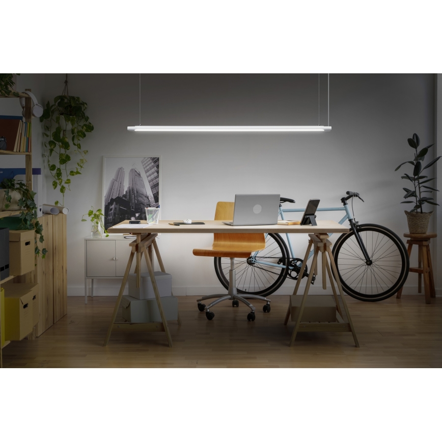 Osram - Dæmpbar LED-pendel på kabel OFFICE LINE LED/40W/230V 4000K 120 cm hvid