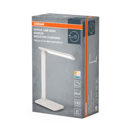 Osram - Dæmpbar LED-bordlampe OFFICE LINE LED/17W/230V 3000/4000/6500K hvid