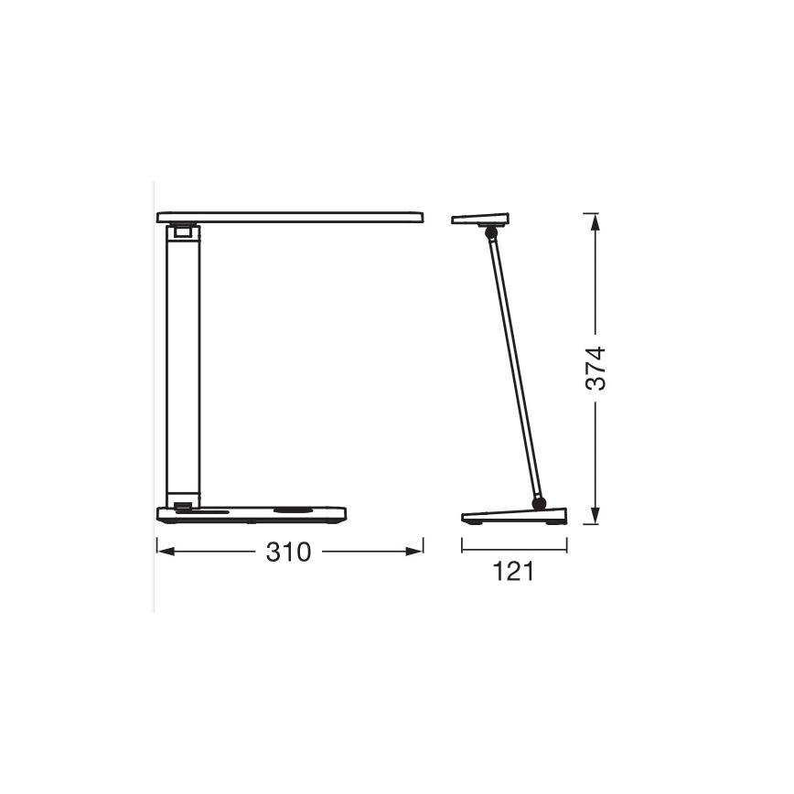 Osram - Dæmpbar LED-bordlampe OFFICE LINE LED/17W/230V 3000/4000/6500K hvid